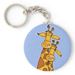 2 giraffes keychains