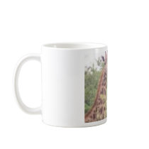 2 giraffes coffee mug