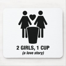 2 girls one cup - 2girls1cup - funny tee mouse pads