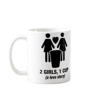 2 girls one cup - 2girls1cup - funny tee coffee mugs by strk3