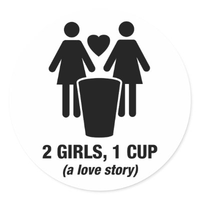 2 girls one cup - 2girls1cup - funny tee by strk3