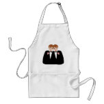 2 Grooms Brown Hair aprons