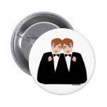 2 Grooms Brown Hair Pin