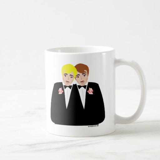 2 Grooms (Brown-Haired and Blonde) Mug