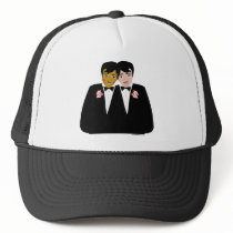 2 Grooms (Ethnic and Black-Haired) Hat