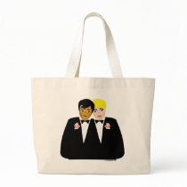 2 Grooms (Ethnic and Blonde) Tote Bag