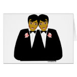 2 Grooms Ethnic Greeting Card
