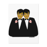 2 Grooms Ethnic Post Cards