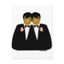 2 Grooms Ethnic Post Cards