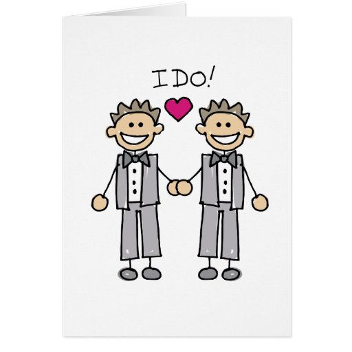 2 Grooms Greeting Cards