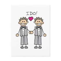 2 Grooms Postcard