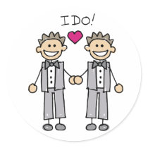 2 Grooms Sticker