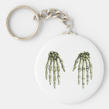 2 Hands Down Bronze Keychains