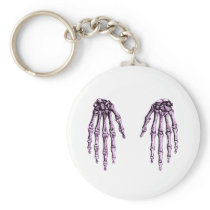 2 Hands Down Purple Key Chain