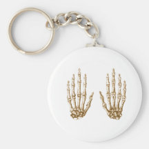 2 Hands Up Sepia Key Chains
