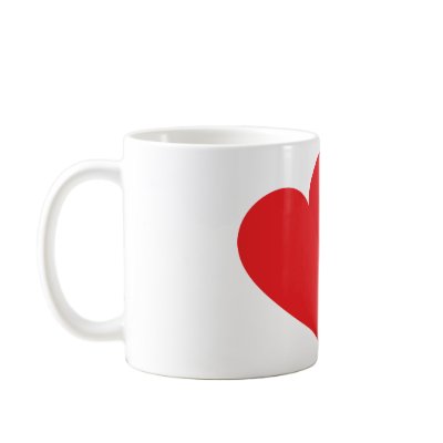 2 hearts icon coffee mug by TomaniacLines