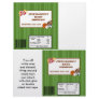 2 Hershey's Large Bar Wrapper All-Star Green Full Colour Flyer