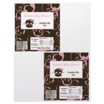 2 Hershey's Large Bar Wrapper Girly Pink Punk Skul
