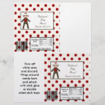 2 Hershey's Large Bar Wrapper Red Sock Monkey Flyer