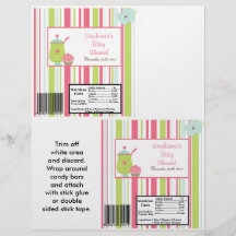 2 Hershey's Large Bar Wrapper Tea Party Pink Full Colour Flyer