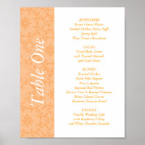 2-in-1 Wedding Reception Table Toppers & Menus