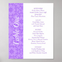 2-in-1 Wedding Reception Table Toppers & Menus