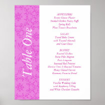 2-in-1 Wedding Reception Table Toppers & Menus