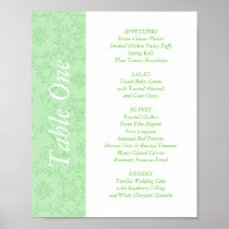 2-in-1 Wedding Reception Table Toppers & Menus