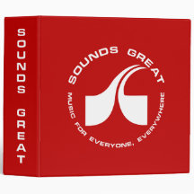 2 inch Sounds Great Binder Red