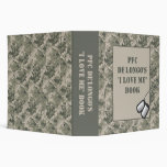 2"  Love Me Promotion Binder ARMY ACU Camo Camoufl