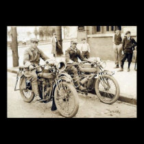 2 men on motorcycles huge poster posters