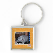 2 much caffine? key chain