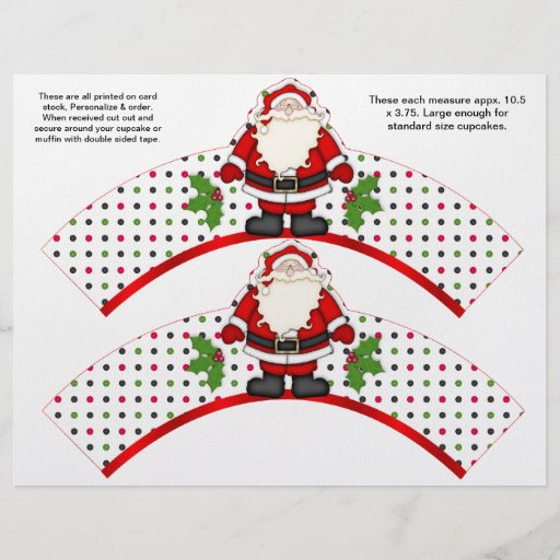 2 Noël Père Noël a personnalisé des emballages de  Prospectus Personnalisés