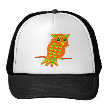 2-Orange Owl Hat