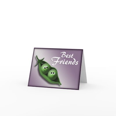 2 Peas in a Pod ~ Best Friends Notecards by starzraven
