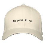 #2 pencil #1 hat embroidered baseball caps