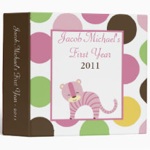 2" PHOTO Binder Scrapbook Jungle Queen Pink Tiger