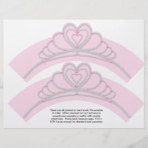 2 Princess Birthday Personalize Cupcake Wrappers Personalized Flyer