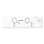2-Pyridone Chemical Tautomer Bumper Sticker