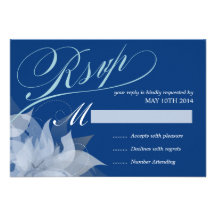 2-Sided de luxe RSVP floral Bristols Personnalisés