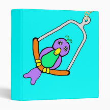 2 Swinging Birds 3-Ring Binder