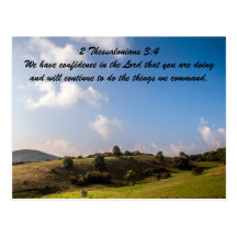 2 Thessalonians 3:4 We have confidence in the Lord Postcards