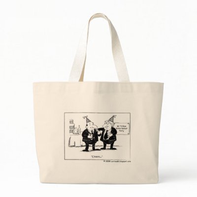 $2 Trillion Bank Bailout Party Canvas Bag by cartoosh