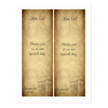 2 Wedding in Rome Save the Date Bookmarks Post Cards