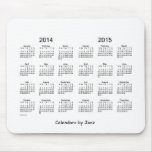 2 Year 2014 - 2015 Calendar mousepads