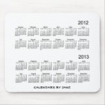2 Year Calendar 2012 - 2013 Mousepads