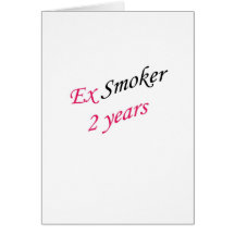 2 year ex-smoker greeting cards