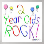 2 Year Olds Rock ! Posters