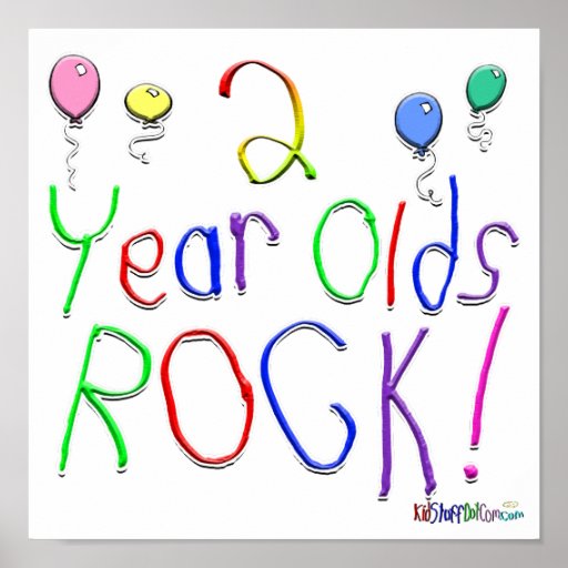 2 Year Olds Rock ! Posters