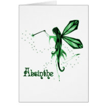 2D Absinthe Green Fairy Sketch Cards